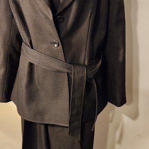 BLACK 2 PC PANT SUIT, SZ 14W